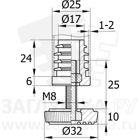 D25М8.D32x25