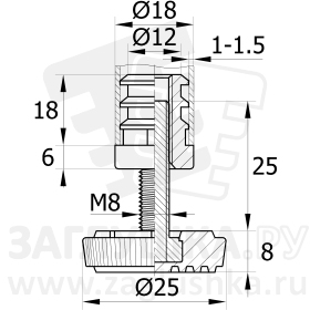 D18М8.D25x25