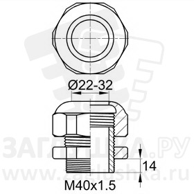 PC/M40x1.5/22-32